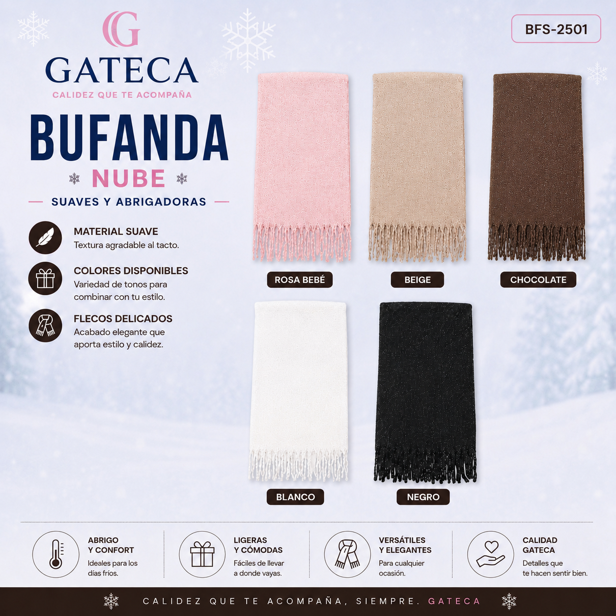 Bufanda nube | CON BRILLO GA2026-12