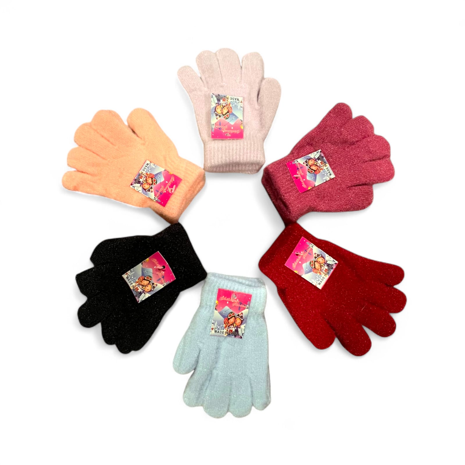 Guantes por DOCENA | infantil tipo lana mohair